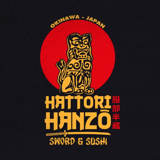 Hattori Hanzo Sword e Sushi by TEEWEB